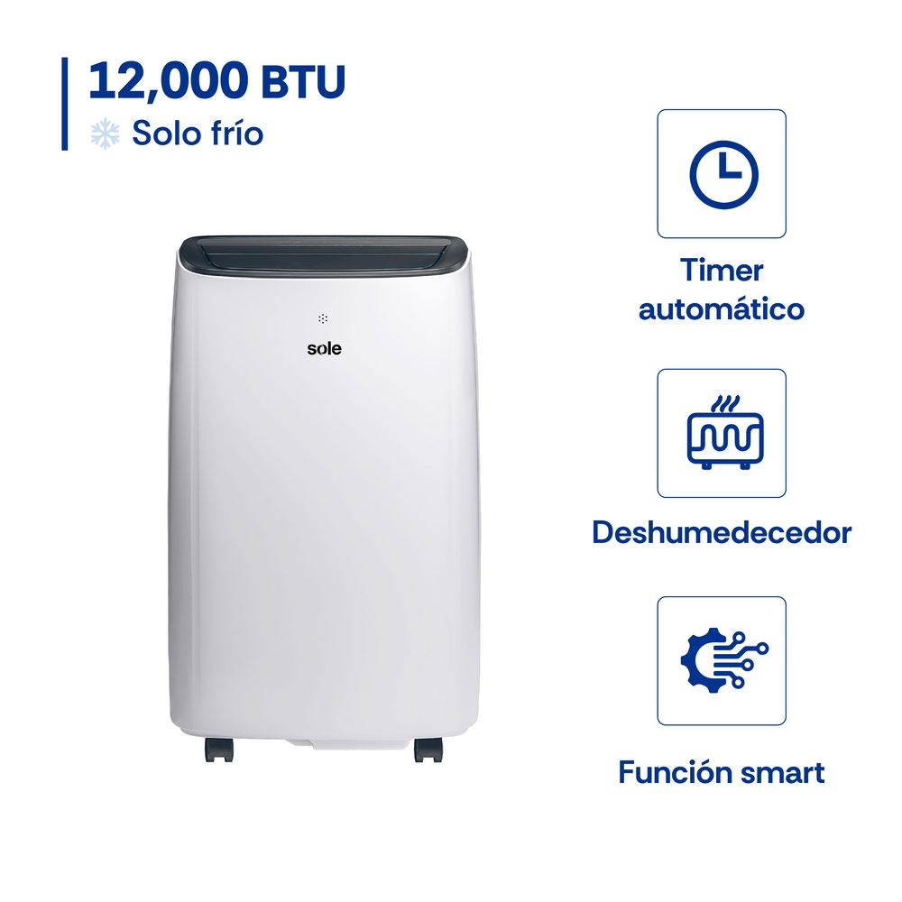Aire Acondicionado Sole Portatil 12Kbtu